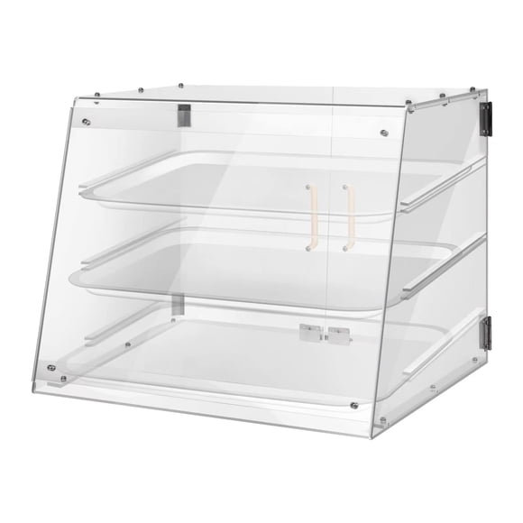 Vitrina de panadería YBSVO para encimera comercial con 3 bandejas