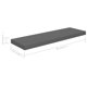 thumbnail image 4 of Estantería de pared VidaXL flotante, gris brillante, 80 x 23,5 x 4 cm, 4 unidades, 4 of 6