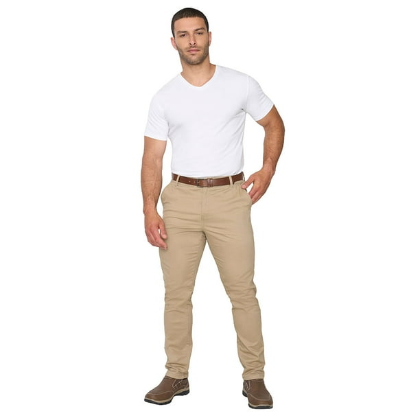 Pantalón Hombre Cinturón Beige Corona