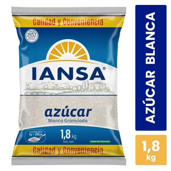 Azúcar Blanca, 1.8 kg