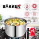thumbnail image 5 of Olla Stockpot Bakken-Swiss Deluxe de acero inoxidable de 5 litros con tapa, 5 of 7