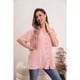 thumbnail image 1 of Blusa Mujer Manga Corta Algodón Botones Bolsillos 037, 1 of 3
