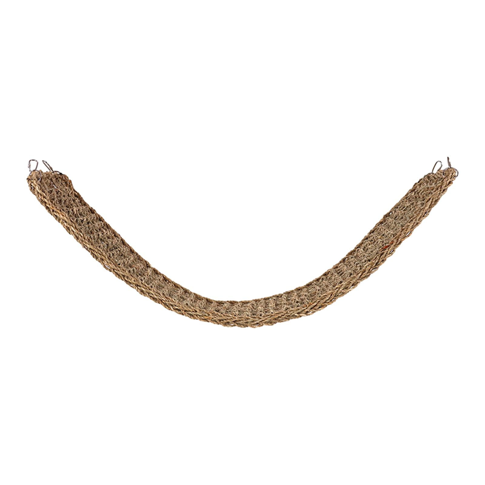 Escalera De Cuerda Para Escalar Loros, Estera De Pasto Marino Para Pájaros, Guacamayos, Periquitos, 99cm X 18,5 Cm