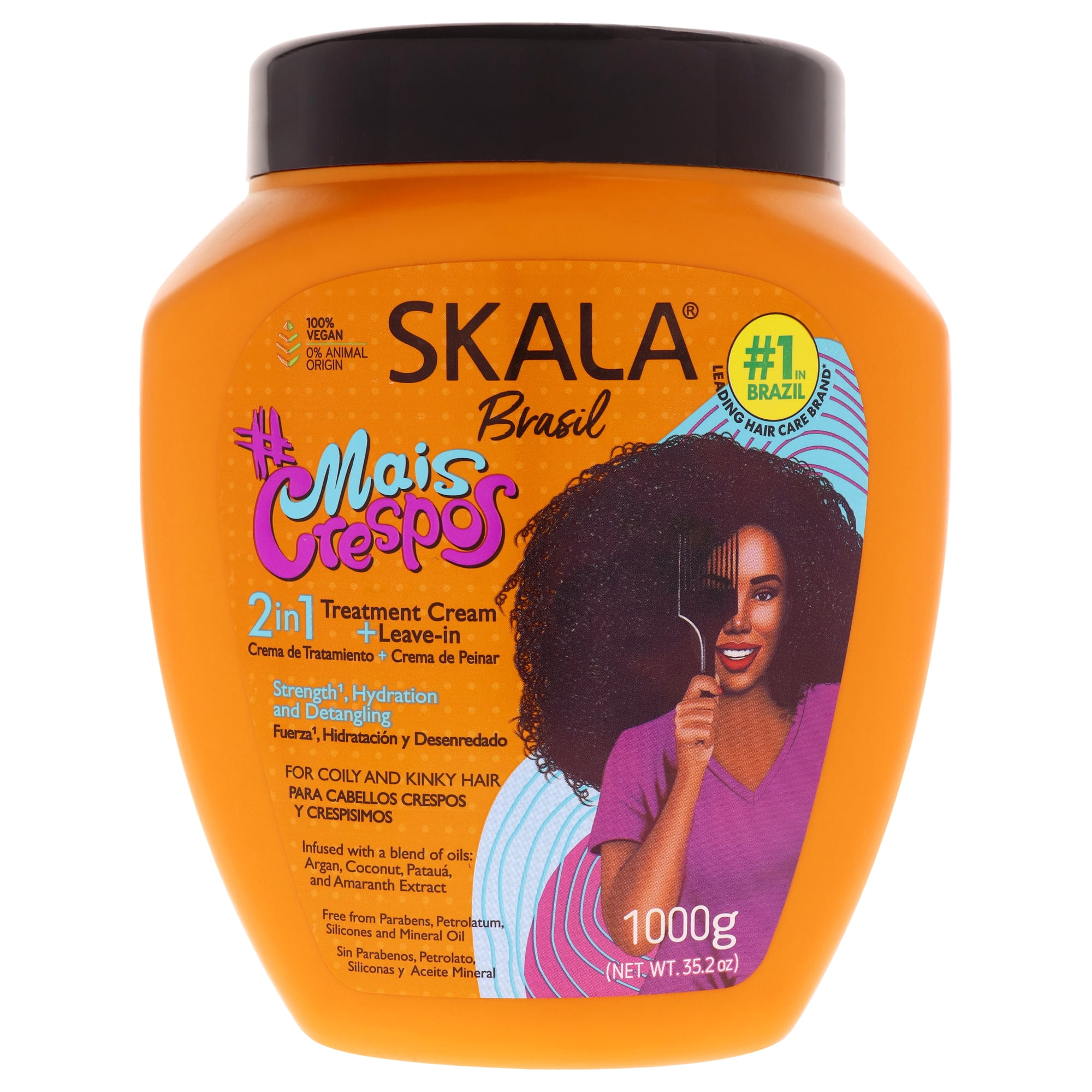 Crema Acondicionadora Skala Tratamiento Desenredante Super Rizado 1040ml Mujer
