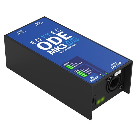 Interfaz de convertidor Ethernet Enttec ODE Mk3 70407