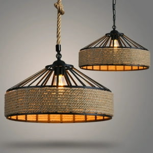 Want - Lámpara Colgante Yurta Yute