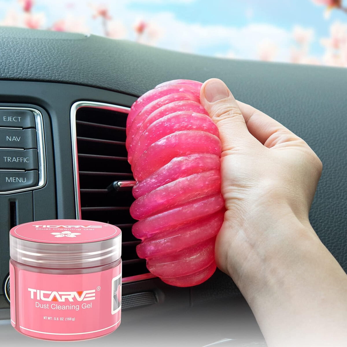 Gel Limpiador Ticarve Auto Detailing Rosa 160g