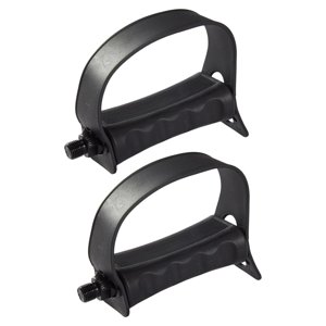 Magideal - Pedales Para Bicicletas Estáticas Con Correas Pedales Para Bicicletas Estacionarias De Interior Para Bicicletas De Gimnasio En Hogar Repuestos Husillo Corto De 14 Mm