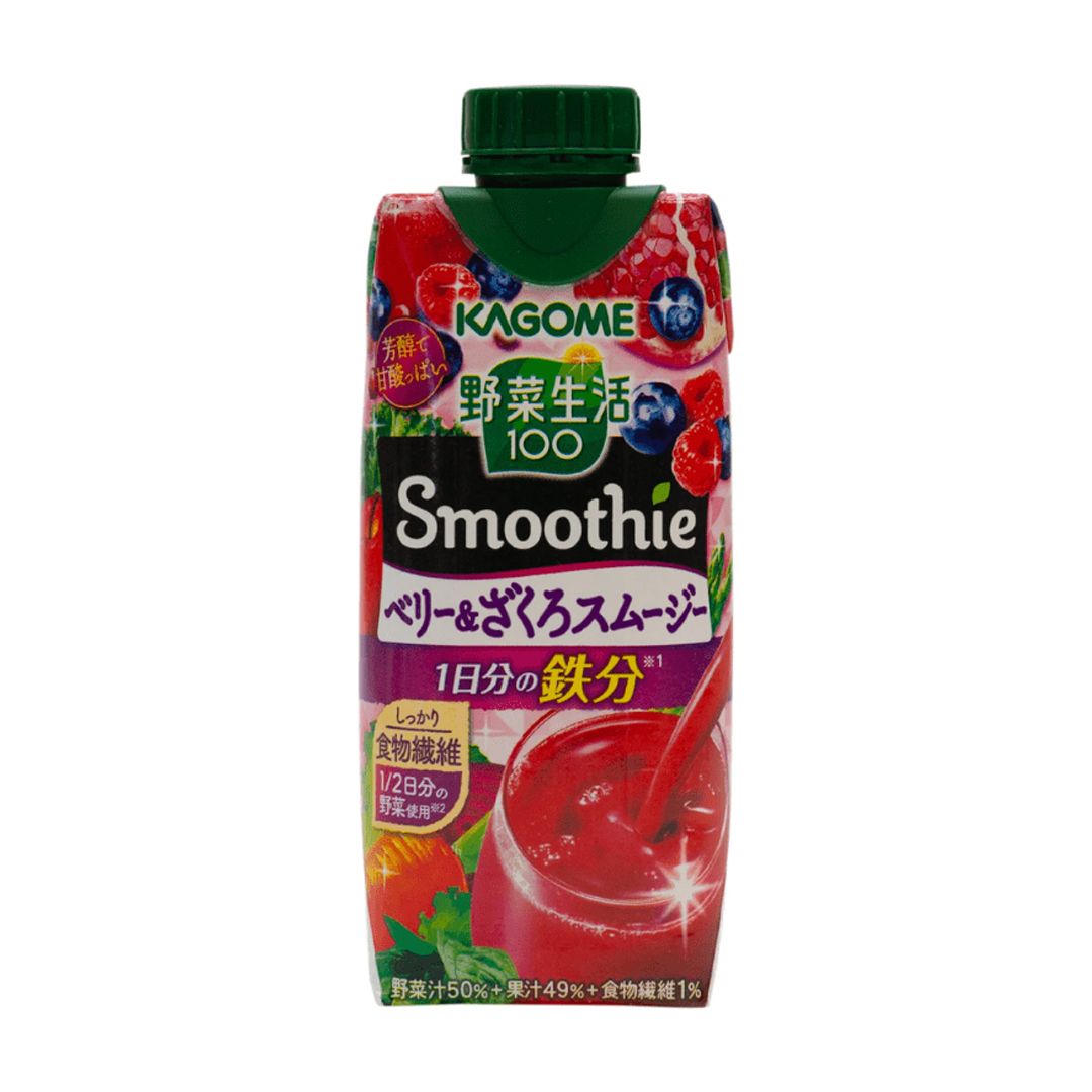 Kenko Foods - Batido Frutos Rojos Granada Vegetable Life 100 Kagome 330 Ml