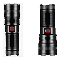 Genérico - Linterna Gran Potencia Recargable Tactica Con Zoom 2000Lm Linterna Negro Luz Blanco