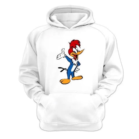 Genérico - Polerón Canguro El Pájaro Loco Blanco Talla Xl Unisex