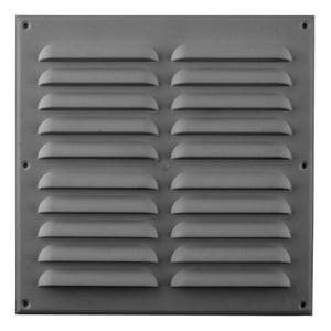 Celosía Ventilación Pvc Plana 30X30 Cm Aluminio 10Un Dvp