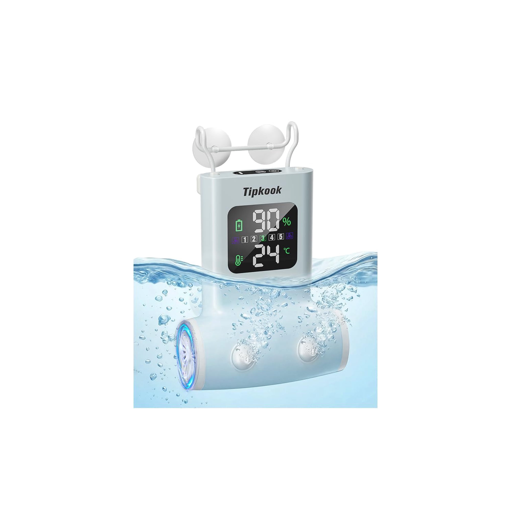 Bath Jet Spa Tipkook Portátil Para Bañera Con Pantalla Led Azul
