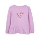 thumbnail image 1 of Polera Niña Manga Larga con Vuelo y Lentejuelas Rosada, 1 of 3