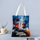 thumbnail image 2 of White Snake Bolso de tela con estampado de lienzo para mujer, bolsa de compras reutilizable y estética, con cremallera interior, regalo para mujer,40*40cm., 2 of 6