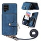 thumbnail image 1 of Funda Tipo Cartera con Correa Cruzada para Samsung Galaxy A12 5G Protección Contra Golpes Azul, 1 of 5