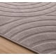 thumbnail image 2 of Alfombra Decorativa con Relieve 3D Diseño Geométrico Curvo  Medidad 200 x 240 cm  Color  Cafe 37, 2 of 2