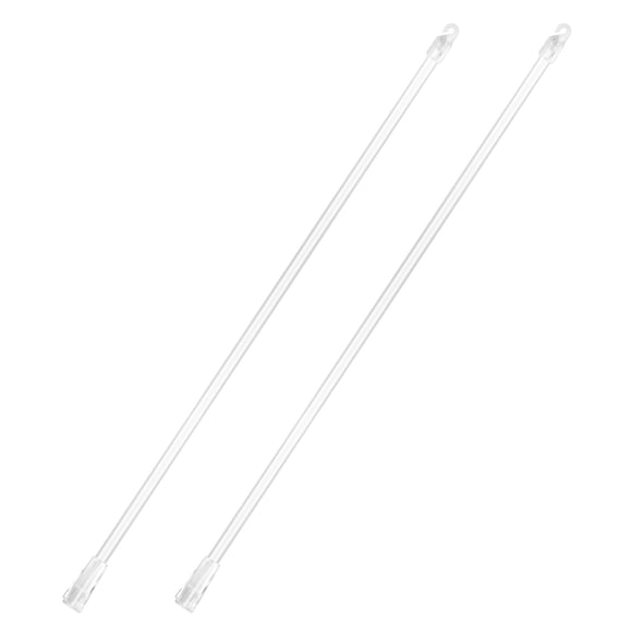 Varilla para persianas verticales AOOCEEPAW 43 cm, juego de 2, transparente