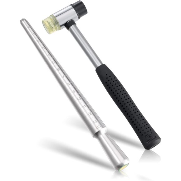 Mandril Meowoo para anillos con calibrador, 27 piezas