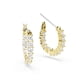 thumbnail image 3 of Pendiente de aro Swarovski Matrix Vittore en tono dorado y blanco, 3 of 5