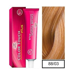Tinte Para Cabello Wella Color Touch 88/03 Rubio Claro Intenso Natural Dorado 62Ml