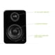 thumbnail image 2 of Altavoces de escritorio para juegos de PC Kanto YU2GB 100W USB DAC negros, 2 of 9