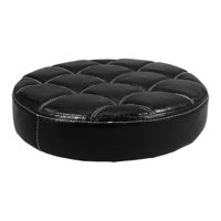 Magideal - Cojín De Asiento Redondo Para Taburete De Bar, Repuesto De Asiento, Fácil Instalación, Cómodo Y Resistente, Funda De Piel Sintética Para Salón De Spa. Negro