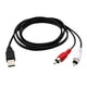 thumbnail image 1 of 1,5 M USB A Macho A 2x RCA Phono Macho Cable AV Cable Adaptador De Audio Y Vídeo Auxiliar, 1 of 3