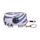 thumbnail image 3 of Dispensador De Bolsas De Basura Para Perros, Soporte Para Bolsas Para Excrementos, Para Viajes, Acampar, Caminar, Color Gris A Rayas, 3 of 5