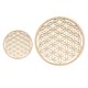 thumbnail image 2 of Escultura De Pared Tallada De Geometría Sagrada, Rebanada De Madera, Decoraciones Colgantes De Arte D 30,5 Cm 14 Cm, 2 of 5