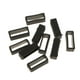 thumbnail image 2 of 10Pcs Reemplazo De Goma Keeper Loops Correa De Reloj Soporte De Extremo De Correa Negro, 2 of 3