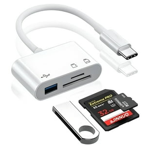 Eon - Adaptador 3 En 1 Lector De Tarjetas Sd/Tf Con Usb-C Y Usb 3.0