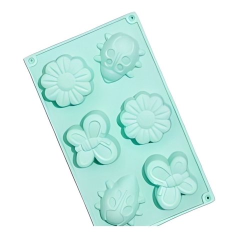 Genérico - Molde De Silicona Moldes Silicona Mariposa Flor Mariquita