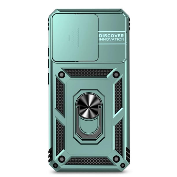 Funda Resistente Anillo Soporte Xiaomi 15T Privacidad Cámara Montaje Magnético Verde