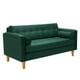 thumbnail image 2 of Sofa Retro 3C Felpa 04 Verde Botella, 2 of 6