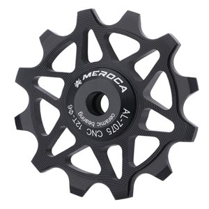 Ioensy - Polea De Cambio Trasero De Bicicleta, Rueda Jockey Ultraligera De Aleación De Aluminio 12T/14T