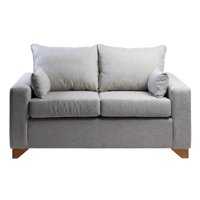 Diseños Valestrini - Sofa Stefanny En Lino Gris Claro