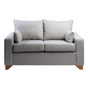 Diseños Valestrini - Sofa Stefanny En Lino Gris Claro