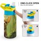 thumbnail image 4 of Chihuahua Botella de Agua con Tapa Pop Top de Un Toque, Acero Inoxidable, a Prueba de Fugas, para Deportes, Botella Infantil azul 12 oz, 4 of 6