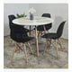thumbnail image 1 of Juego de Comedor Mesa Eames Blanca 100cms + 4 Sillas Eames Negro, 1 of 3