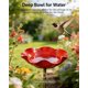 thumbnail image 5 of Estacas jardín flor metal hechas mano baño pájaros estación riego abejas 61cm mariposa, 5 of 7