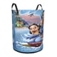 thumbnail image 2 of Lilo y Stitch Cesta de lavandería de gran capacidad redonda con asa, bolsa para ropa sucia plegable, almacenamiento para dormitorio, baño y lavadero 44x35 cm, 2 of 6