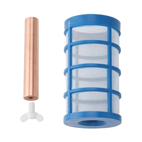Ioensy - Ánodo De Cobre Solar Para Piscina Purificador De Agua Ionizador De Piscina Solar Con Tornillo De Filtro