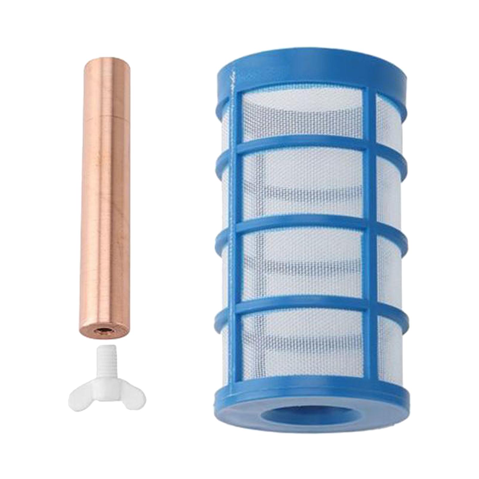 Ioensy - Ánodo De Cobre Solar Para Piscina Purificador De Agua Ionizador De Piscina Solar Con Tornillo De Filtro