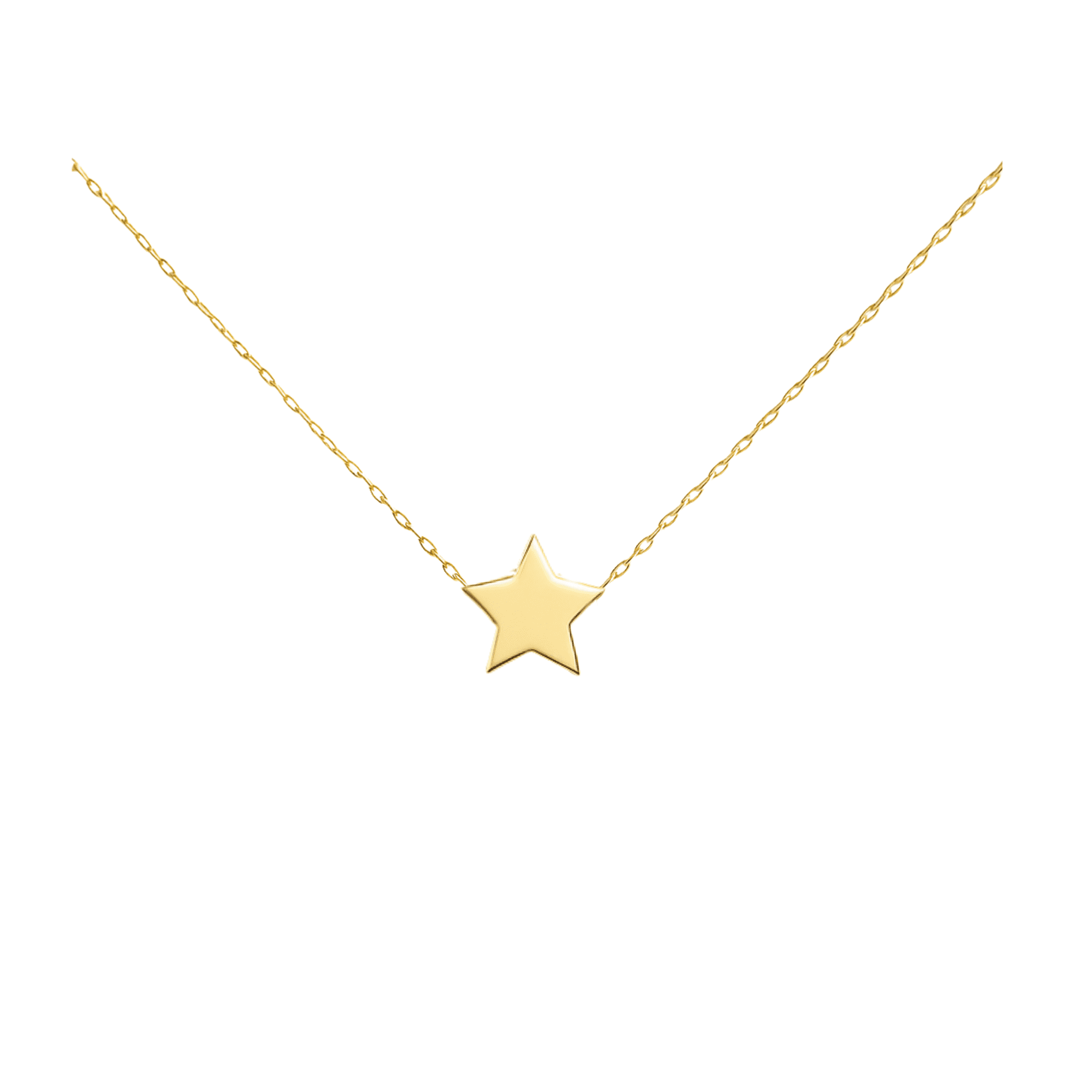 Joyas Adonis - Collar En Acero Estrella Punto De Luz