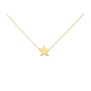 Joyas Adonis - Collar En Acero Estrella Punto De Luz