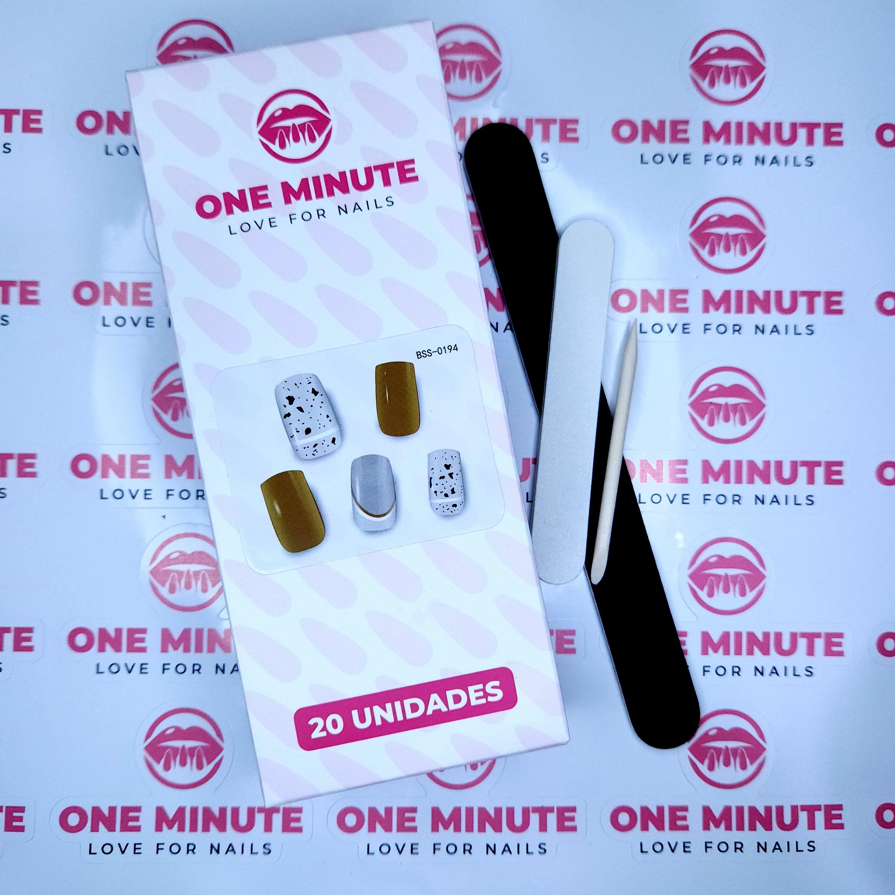 One Minute - Uñas Gel Semicuradas Diseño 194