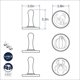 thumbnail image 5 of Cookie Stamps Nordic Ware Spooky Cast, redondos de 3 pulgadas, plateados, 5 of 6