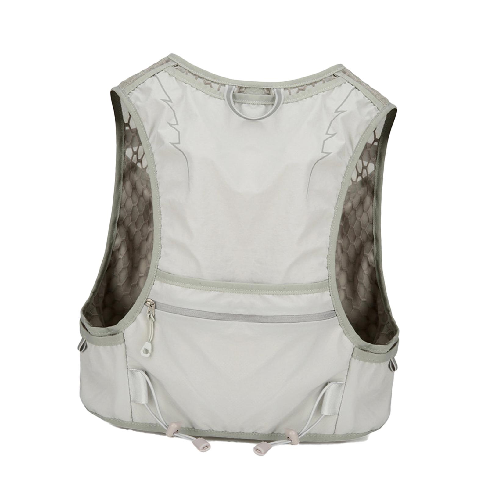 Magideal - Chaleco De Hidratación, Paquete De Hidratación Con Múltiples Bolsillos, Equipo Para Correr Para Hombres Y Mujeres, Paquete De Agua Para Senderismo, Tr Gris