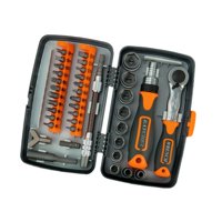 Magideal - Juego De Destornilladores De Trinquete, Destornillador Doméstico Con Estuche, Ahorro De Mano De Obra, Herramientas De Reparación Doméstica 38 En 1 Par